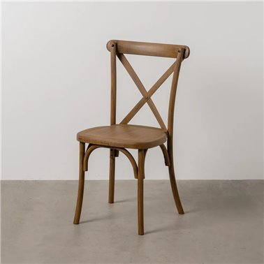 SILLA MARRÓN POLIPROPILENO CONTRACT 50 X 41,50 X 89 CM