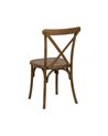 SILLA MARRÓN POLIPROPILENO CONTRACT 50 X 41,50 X 89 CM