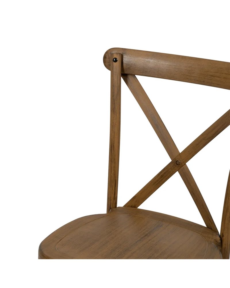SILLA MARRÓN POLIPROPILENO CONTRACT 50 X 41,50 X 89 CM