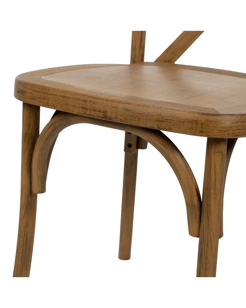 SILLA MARRÓN POLIPROPILENO CONTRACT 50 X 41,50 X 89 CM