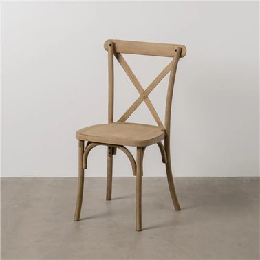 SILLA NATURAL POLIPROPILENO CONTRACT 50 X 41,50 X 89 CM