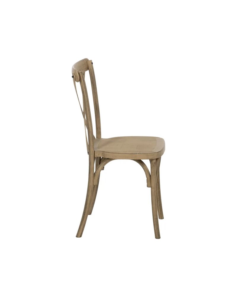 SILLA NATURAL POLIPROPILENO CONTRACT 50 X 41,50 X 89 CM