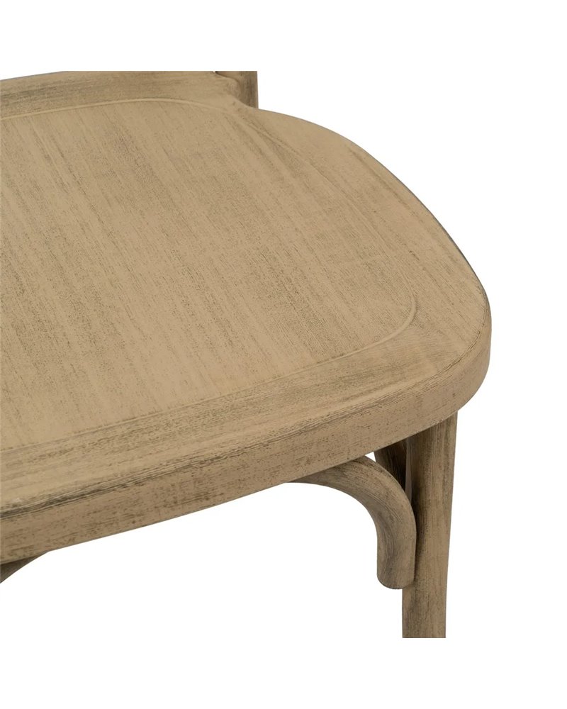 SILLA NATURAL POLIPROPILENO CONTRACT 50 X 41,50 X 89 CM