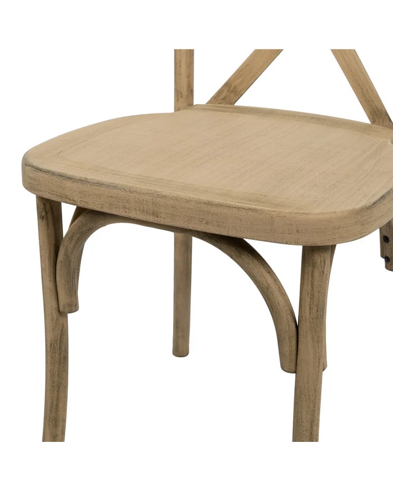 SILLA NATURAL POLIPROPILENO CONTRACT 50 X 41,50 X 89 CM