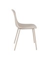 IXIA REF.-611263SILLA BEIGE PP-METAL EXTERIOR 50 X 53 X 85 CM