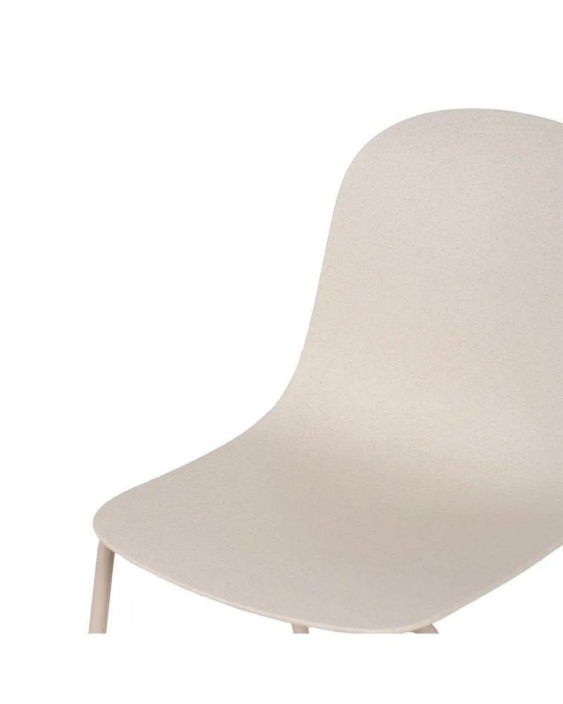 IXIA REF.-611263SILLA BEIGE PP-METAL EXTERIOR 50 X 53 X 85 CM