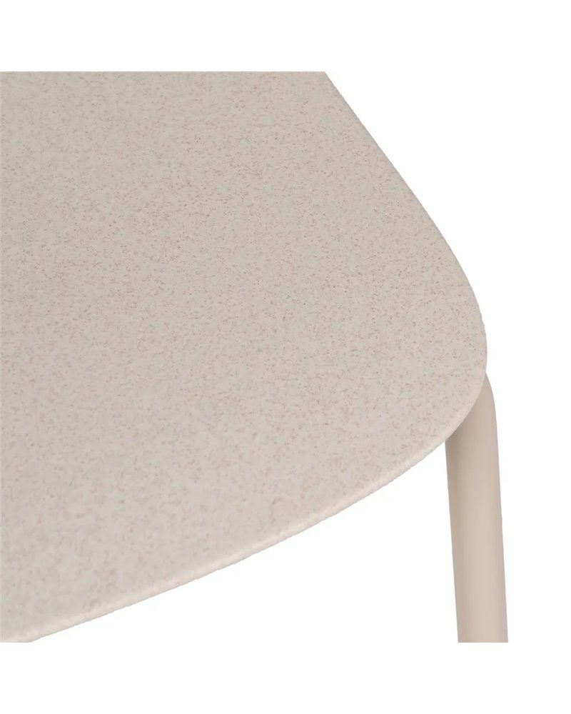 IXIA REF.-611263SILLA BEIGE PP-METAL EXTERIOR 50 X 53 X 85 CM