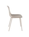 SILLA BEIGE PP-METAL EXTERIOR 50 X 53 X 85 CM