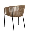 SILLA NATURAL PE-ACERO SALÓN 55 X 54 X 79 CM