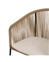 SILLA NATURAL PE-ACERO SALÓN 55 X 54 X 79 CM