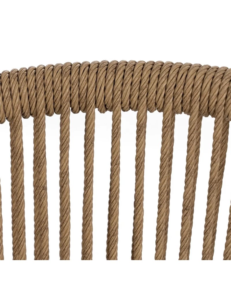 SILLA NATURAL PE-ACERO SALÓN 55 X 54 X 79 CM