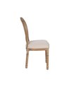 SILLA NATURAL-BLANCO TEJIDO-MADERA SALÓN 44 X 46 X 95 CM