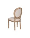 SILLA NATURAL-BLANCO TEJIDO-MADERA SALÓN 44 X 46 X 95 CM