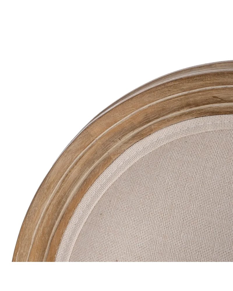 SILLA NATURAL-BLANCO TEJIDO-MADERA SALÓN 44 X 46 X 95 CM