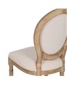 SILLA NATURAL-BLANCO TEJIDO-MADERA SALÓN 44 X 46 X 95 CM