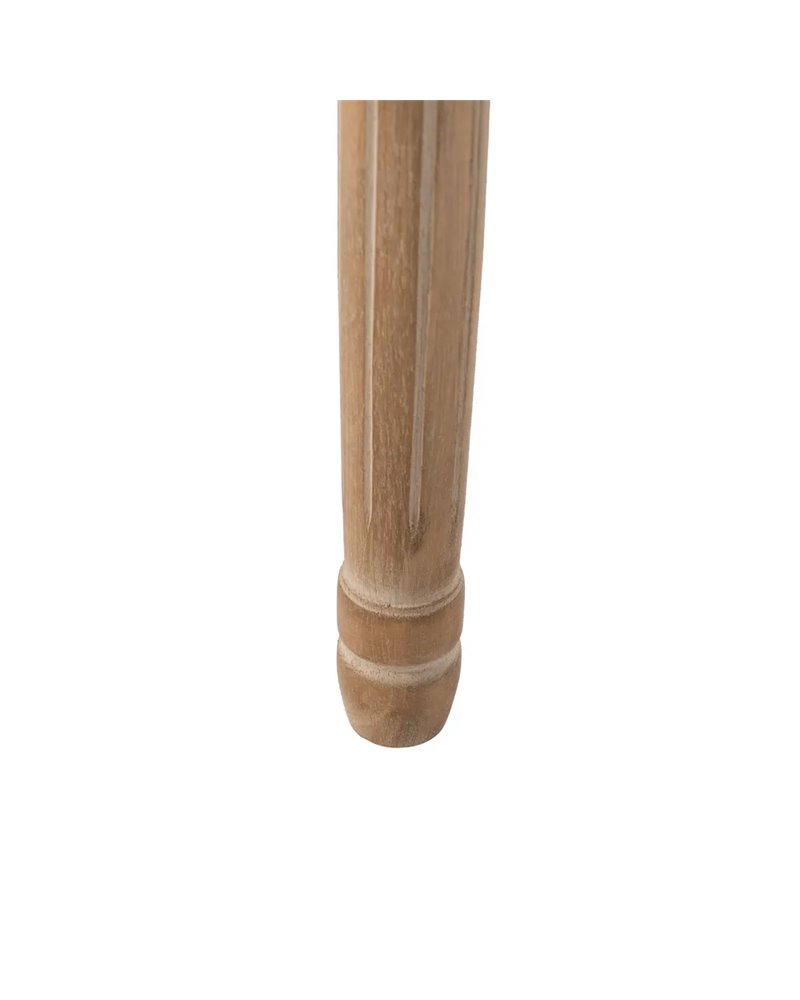 SILLA NATURAL-BLANCO TEJIDO-MADERA SALÓN 44 X 46 X 95 CM