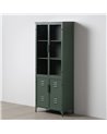 VITRINA VERDE MENTA METAL-CRISTAL 72 X 35 X 178 CM