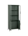 VITRINA VERDE MENTA METAL-CRISTAL 72 X 35 X 178 CM