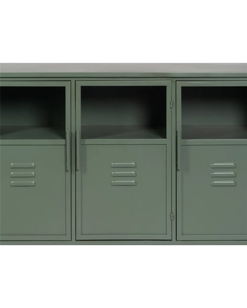 VITRINA VERDE MENTA METAL-CRISTAL 72 X 35 X 178 CM
