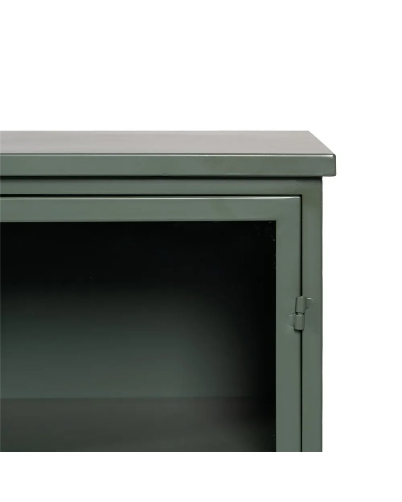 VITRINA VERDE MENTA METAL-CRISTAL 72 X 35 X 178 CM