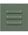 VITRINA VERDE MENTA METAL-CRISTAL 72 X 35 X 178 CM