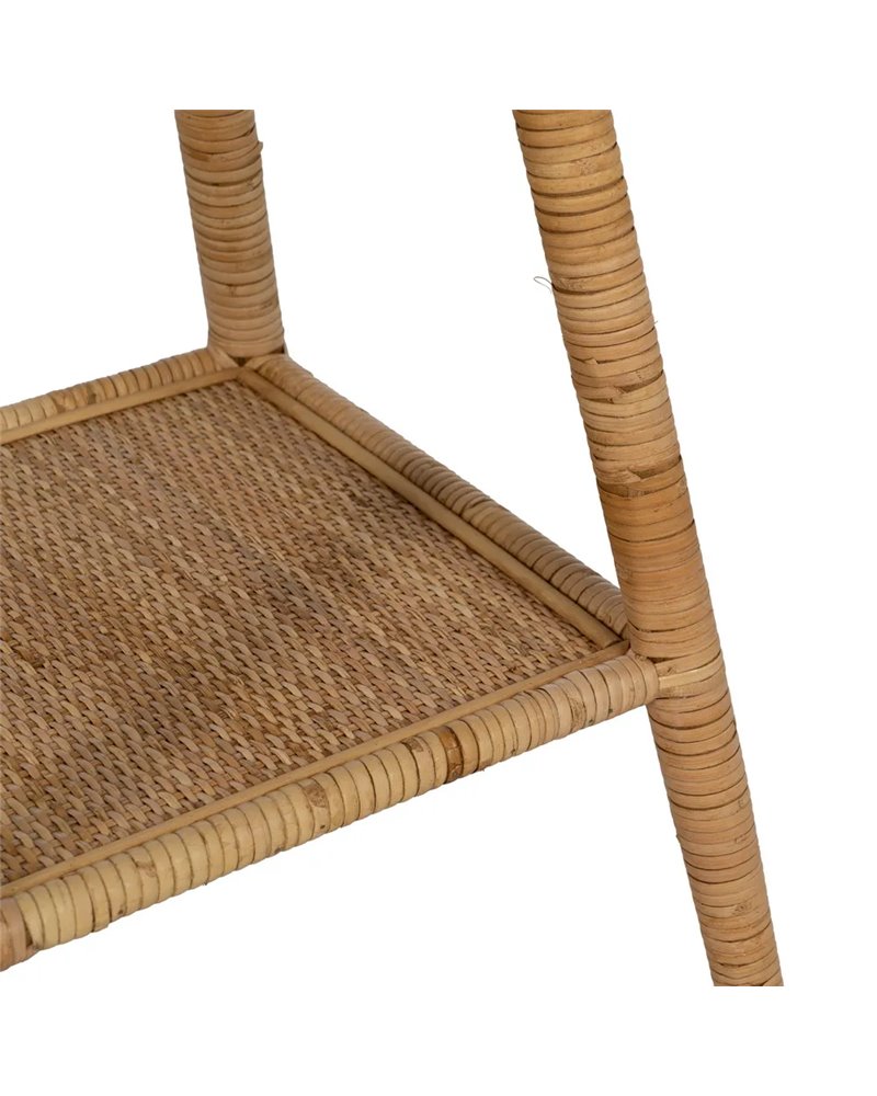MESA AUXILIAR NATURAL RATÁN SALÓN 60 X 60 X 71 CM