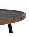 MESA AUXILIAR MARRÓN DM-METAL SALÓN 60 X 60 X 49,50 CM