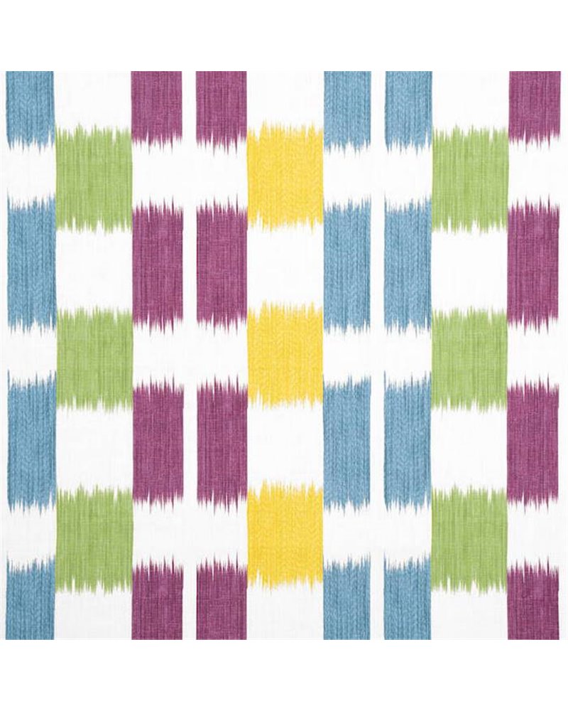 Kasuri Plum and Teal F920834 Kasuri Plum and Teal F920834