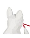 LÁMPARA MESA PERRO BLANCO POLIRESINA 18,50 X 13 X 26 CM