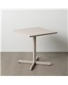KLAPPBARER BEISTELLTISCH STAHL TAUPE 70 X 70 X 74 CM