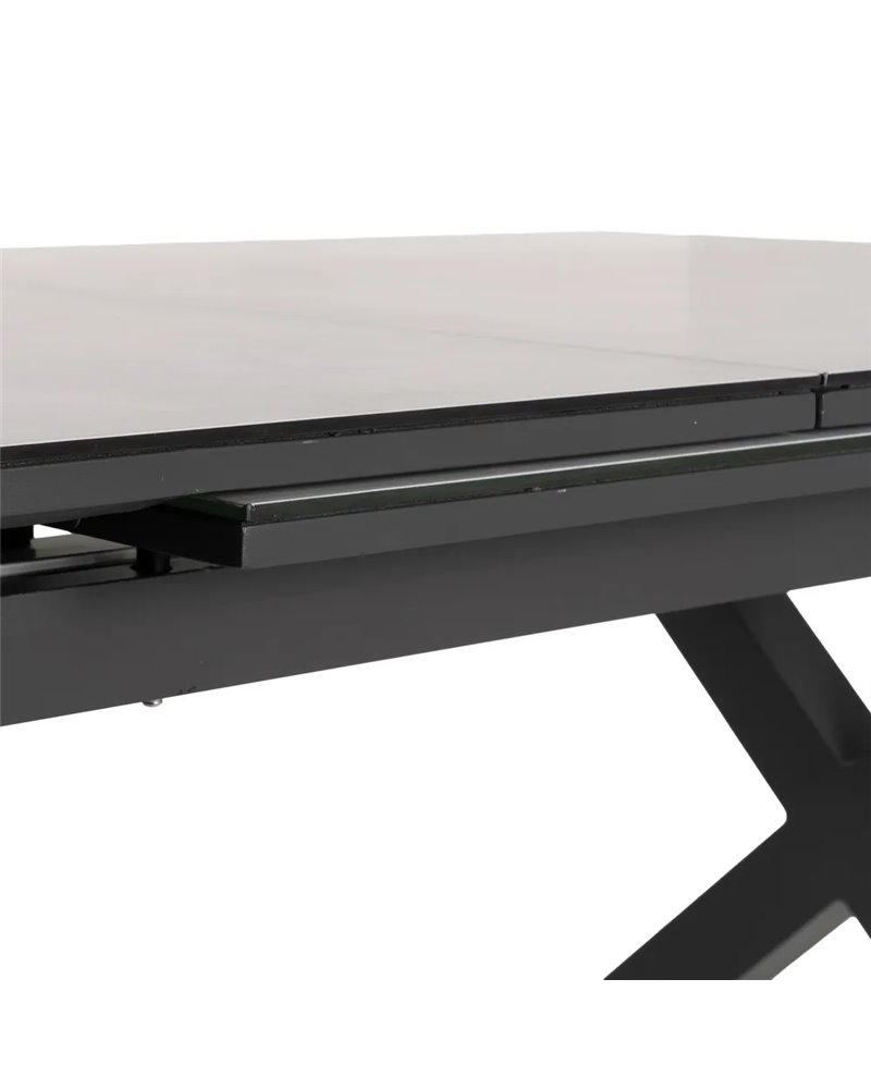 MESA COMEDOR EXTENSIBLE BLANCO 180 X 100 X 77 CM