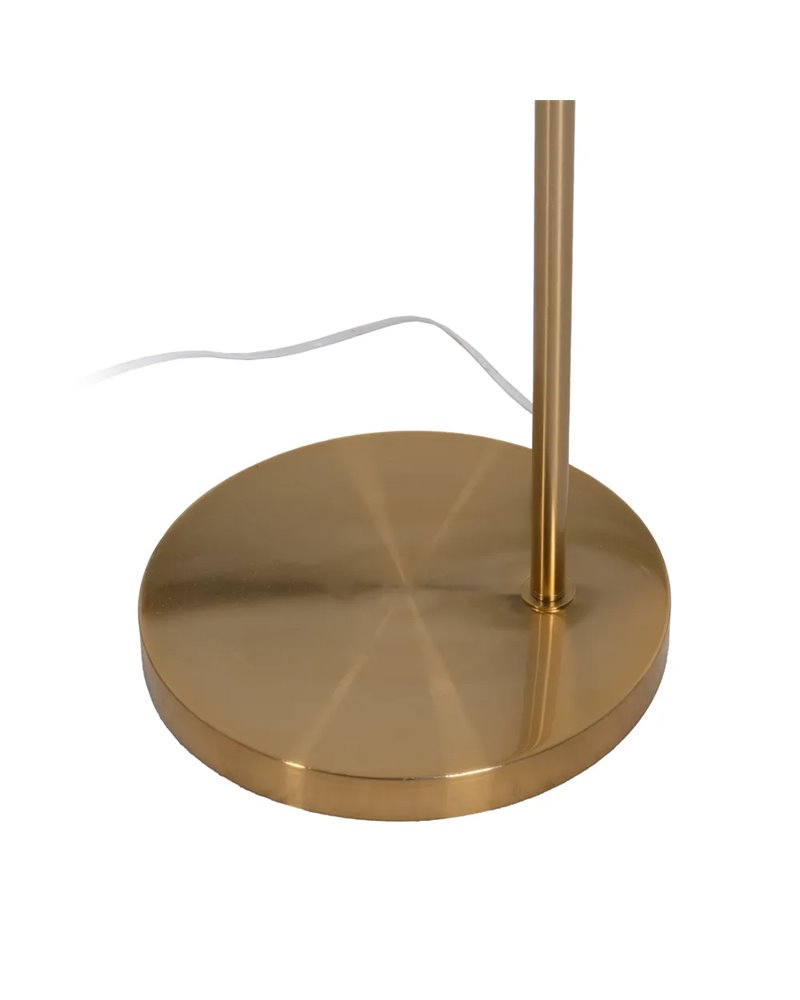 LÁMPARA SUELO BLANCO-ORO PLUMAS 68 X 40 X 175 CM