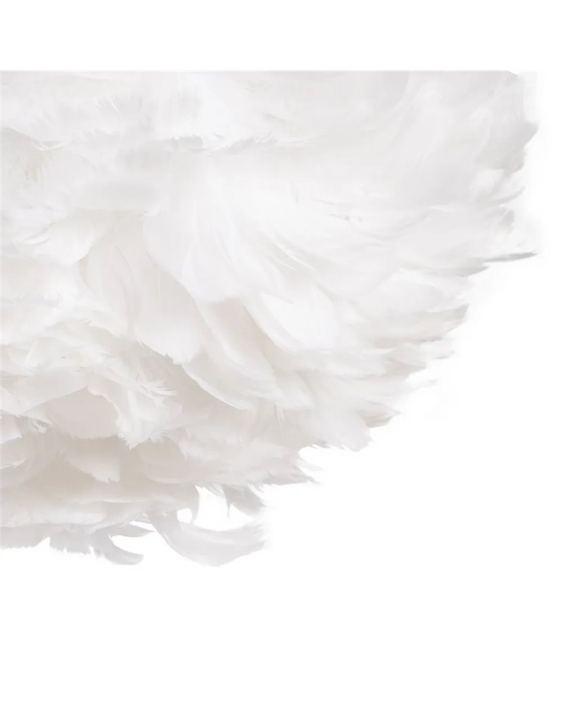 LÁMPARA TECHO BLANCO-ORO PLUMAS 40 X 40 X 25 CM