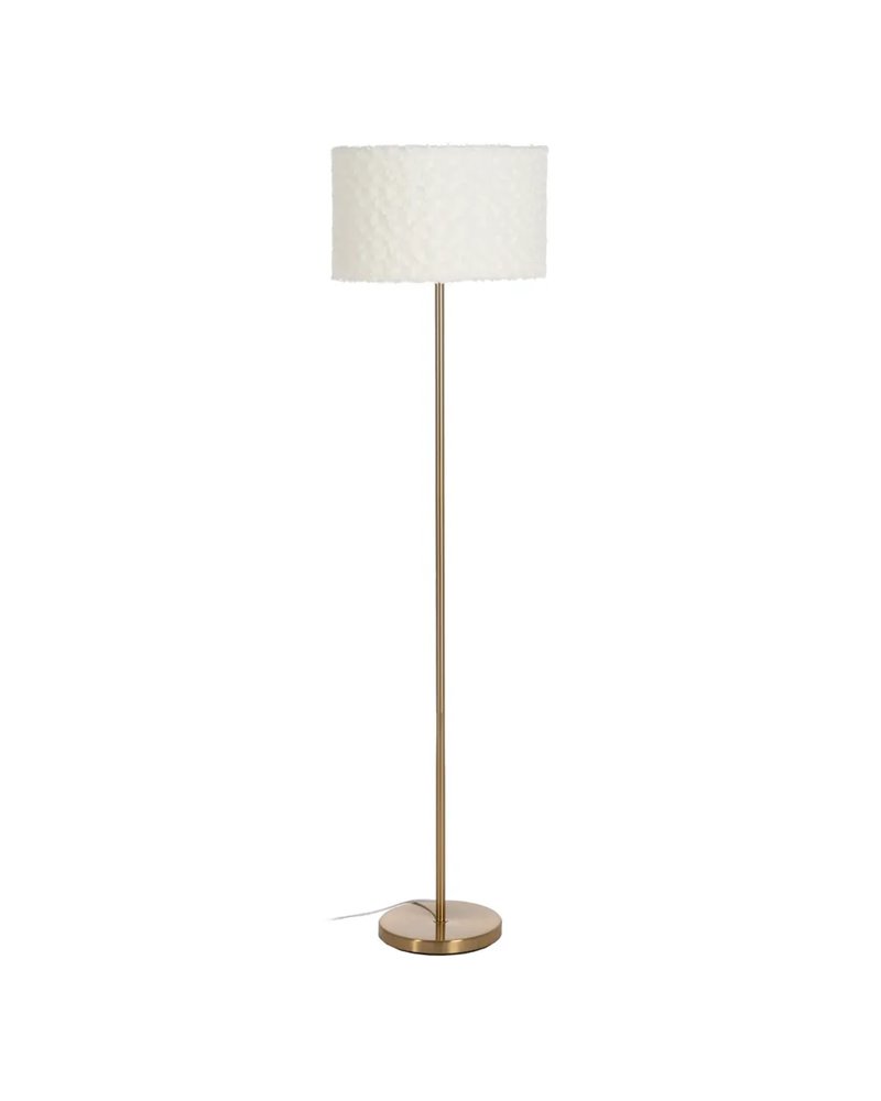 LÁMPARA SUELO BLANCO-ORO TEJIDO-METAL 40 X 40 X 146 CM