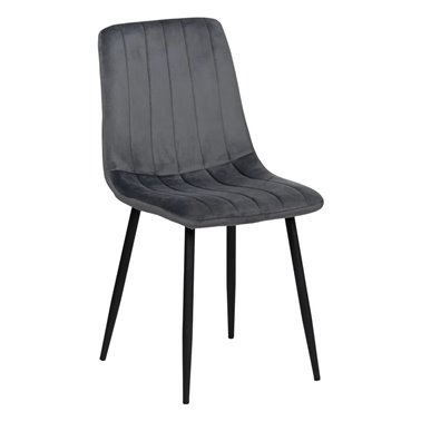 SILLA GRIS TERCIOPELO...