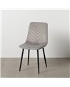 SILLA GRIS CLARO TERCIOPELO CONTRACT 45 X 51 X 88,50 CM