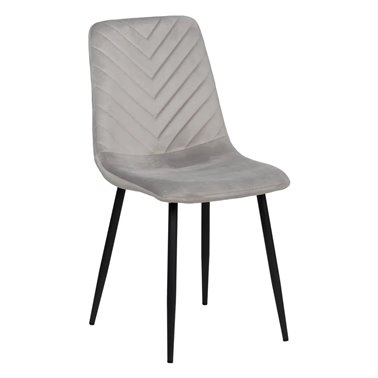 SILLA GRIS CLARO TERCIOPELO...