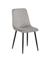 SILLA GRIS CLARO TERCIOPELO CONTRACT 45 X 51 X 88,50 CM