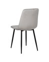 SILLA GRIS CLARO TERCIOPELO CONTRACT 45 X 51 X 88,50 CM