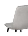SILLA GRIS CLARO TERCIOPELO CONTRACT 45 X 51 X 88,50 CM
