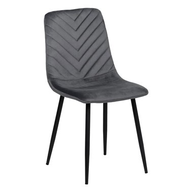 SILLA GRIS TERCIOPELO...
