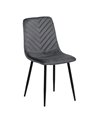 SILLA GRIS TERCIOPELO CONTRACT 45 X 51 X 88,50 CM