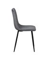 SILLA GRIS TERCIOPELO CONTRACT 45 X 51 X 88,50 CM