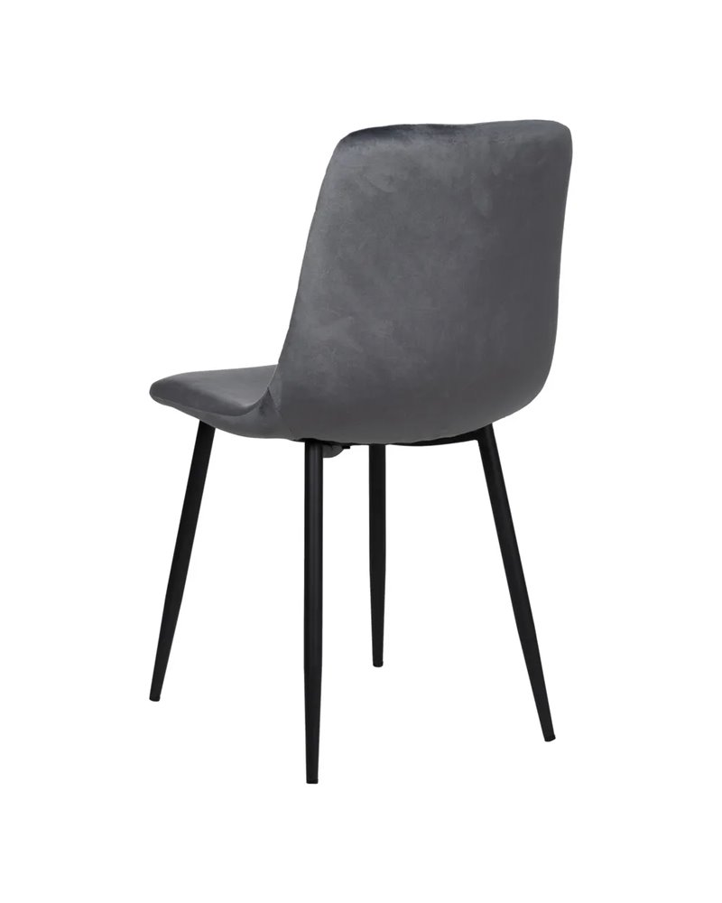 SILLA GRIS TERCIOPELO CONTRACT 45 X 51 X 88,50 CM