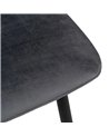 SILLA GRIS TERCIOPELO CONTRACT 45 X 51 X 88,50 CM
