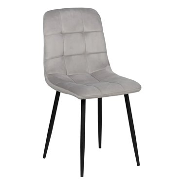 SILLA GRIS CLARO TERCIOPELO...