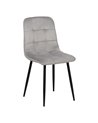 SILLA GRIS CLARO TERCIOPELO CONTRACT 45 X 51 X 88,50 CM
