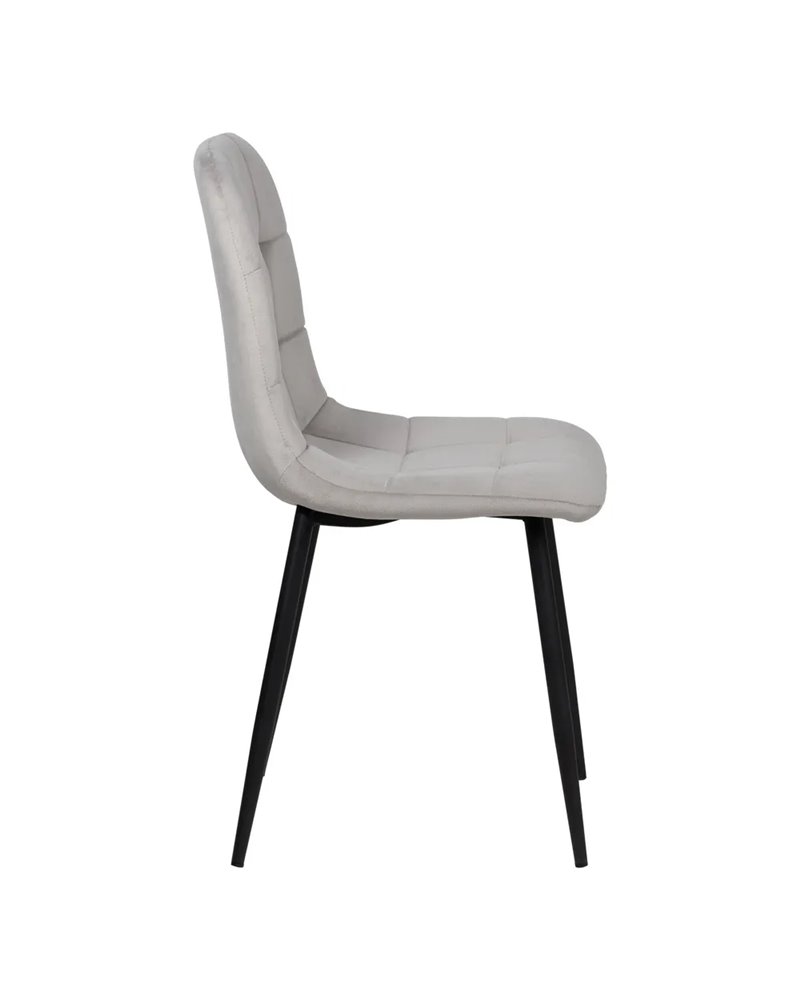 SILLA GRIS CLARO TERCIOPELO CONTRACT 45 X 51 X 88,50 CM