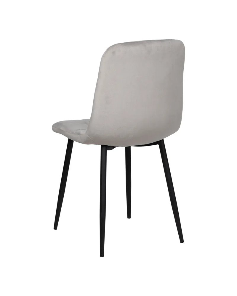 SILLA GRIS CLARO TERCIOPELO CONTRACT 45 X 51 X 88,50 CM