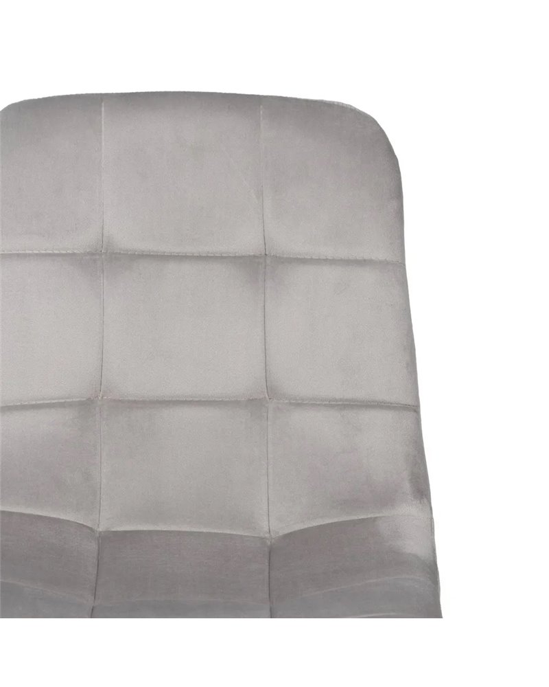 SILLA GRIS CLARO TERCIOPELO CONTRACT 45 X 51 X 88,50 CM